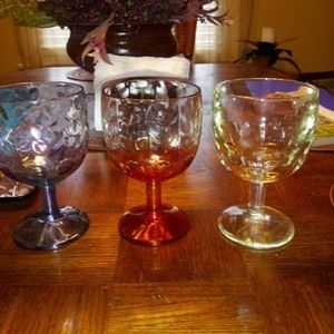 Antique wine goblets